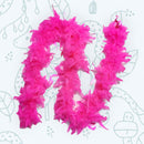 Paquete de 6 piezas de oropeles ligeros de color rosa, verde, morado y plateado, 45 gramos cada uno, boas de plumas de pavo Chandelle, 6 pies de largo, hermoso juego de colores vibrantes - SACASUSA