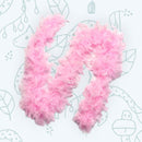 Paquete de 6 piezas de oropeles ligeros de color rosa, verde, morado y plateado, 45 gramos cada uno, boas de plumas de pavo Chandelle, 6 pies de largo, hermoso juego de colores vibrantes - SACASUSA