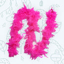 Paquete de 6 piezas de oropeles ligeros de color rosa, verde, morado y plateado, 45 gramos cada uno, boas de plumas de pavo Chandelle, 6 pies de largo, hermoso juego de colores vibrantes - SACASUSA