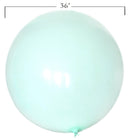 Paquete redondo de 36 pulgadas, 5 unidades, color verde pastel, calidad YThicken, globos gigantes de látex, baby shower, género, revelación, cumpleaños, boda, compromiso, decoración de fiesta - SACASUSA
