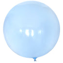 Paquete redondo de 36 pulgadas, 5 unidades, globos Jumbo de látex gruesos de color azul Pastel, Baby Shower, género, revelación, cumpleaños, boda, decoración para fiesta de compromiso - SACASUSA