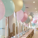 Paquete redondo de 36 pulgadas, 6 unidades, colores mezclados, globos gigantes de látex gruesos para Halloween, Baby Shower, género, revelación, decoración para fiesta de cumpleaños, boda - SACASUSA