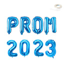 PROM 2023 -Globos con letras gigantes de 40 pulgadas Decoraciones de Nochevieja Fiesta de graduación Graduación Oro rosa Plata Negro Rosa intenso Globo azul Banner - SACASUSA