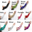 Verde Manzana Sin Dedos Sobre el Codo Brillante Metálico WetLook Elástico Guantes Extra Largos Fiesta de Disfraces de Halloween Cosplay Longitud Operal Mujeres - SACASUSA